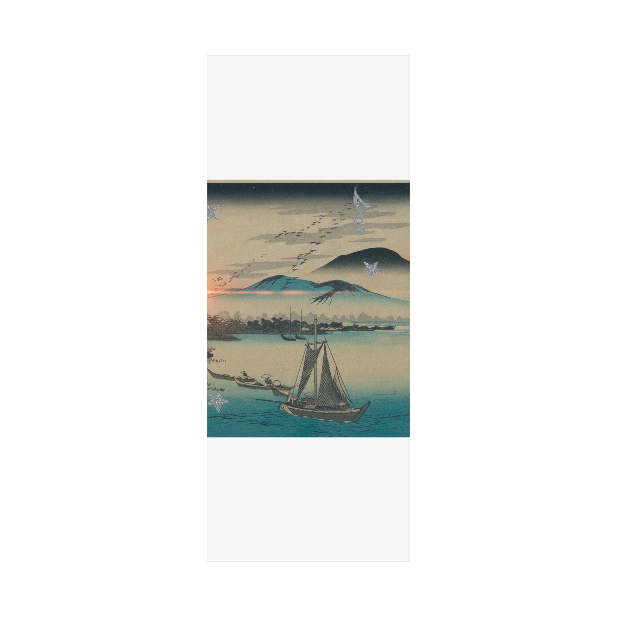 Cinematic — Geese Flying Down To Katada — Matte Poster