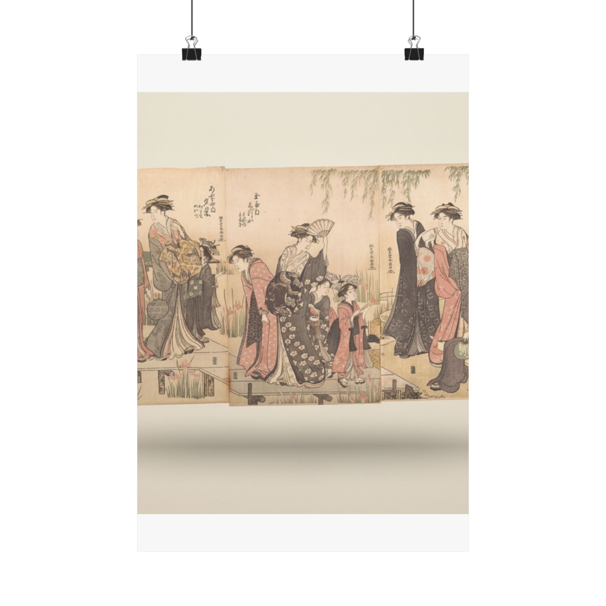 Product Marketing — Courtesans In An Iris Garden — Matte Poster