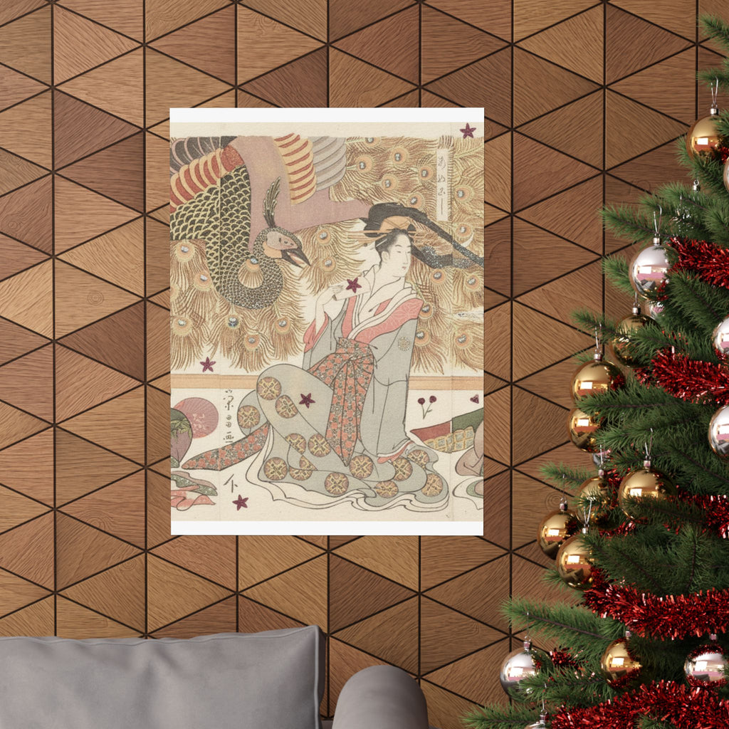 Botanical — Interior Of The House Called Ōgiya — Matte Poster