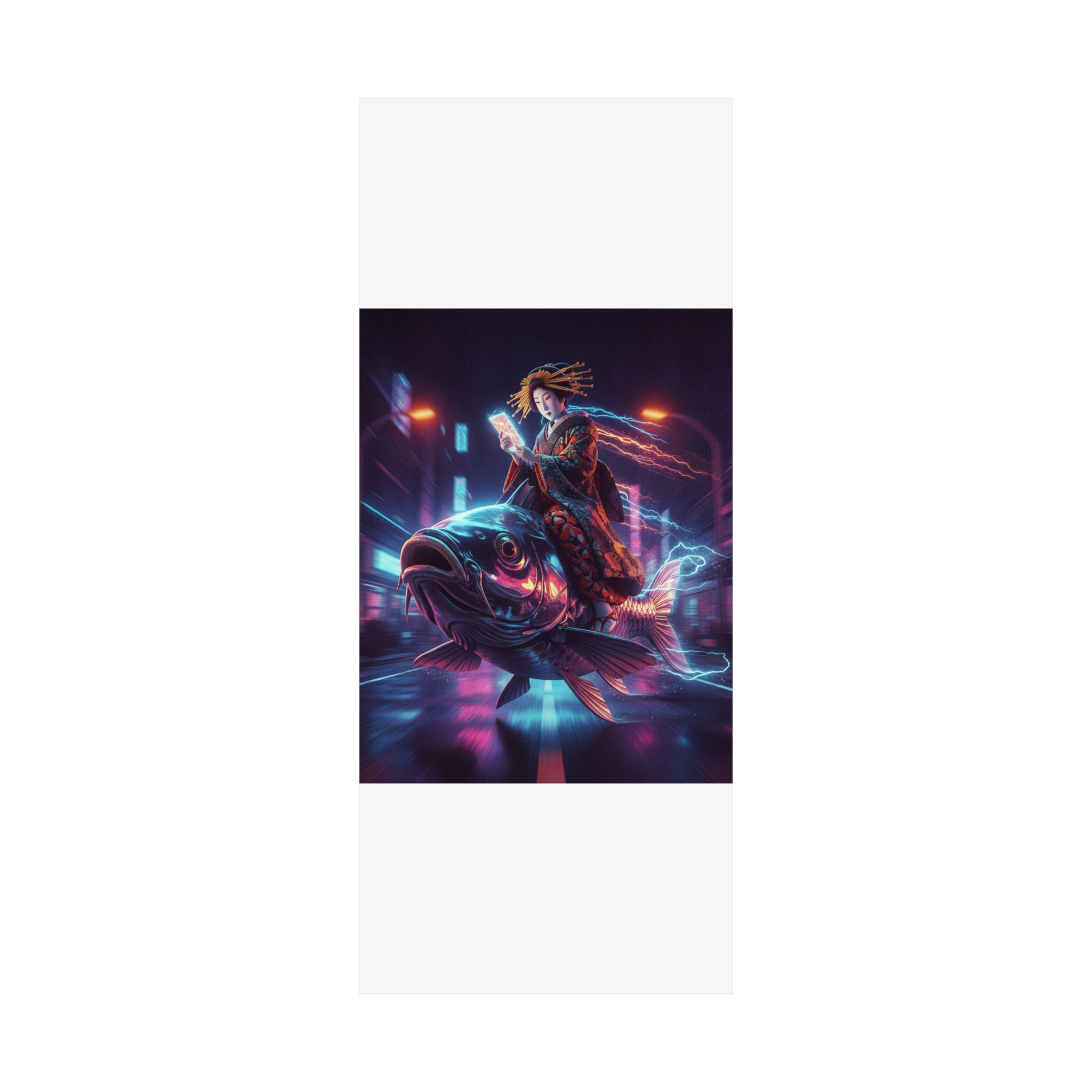 Fast Furious — Courtesan Seated On A Carp — Matte Poster