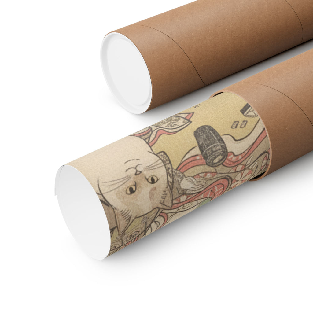 Botanical — Four Oiran Of The House Called Kadokana-Ya Playing The Game Of Ko-Awase (Incense — Matte Poster