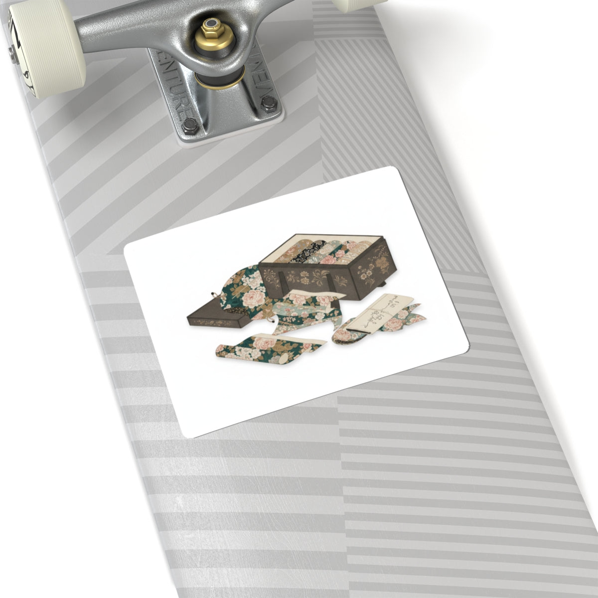 Ecommerce Main — Box With Draperies — Kiss-Cut Sticker
