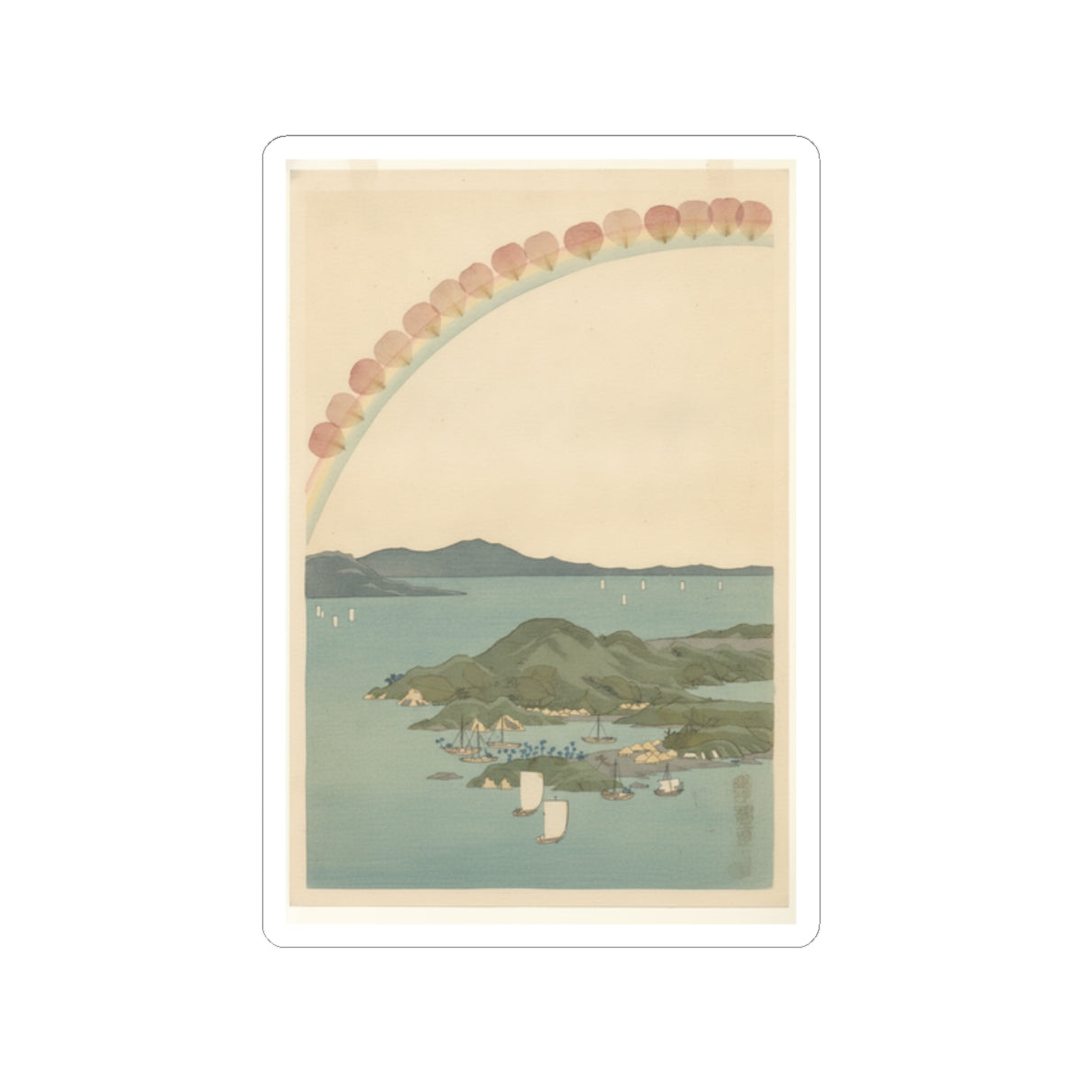 Botanical — Tsushima Kaigan Yubare — Kiss-Cut Sticker