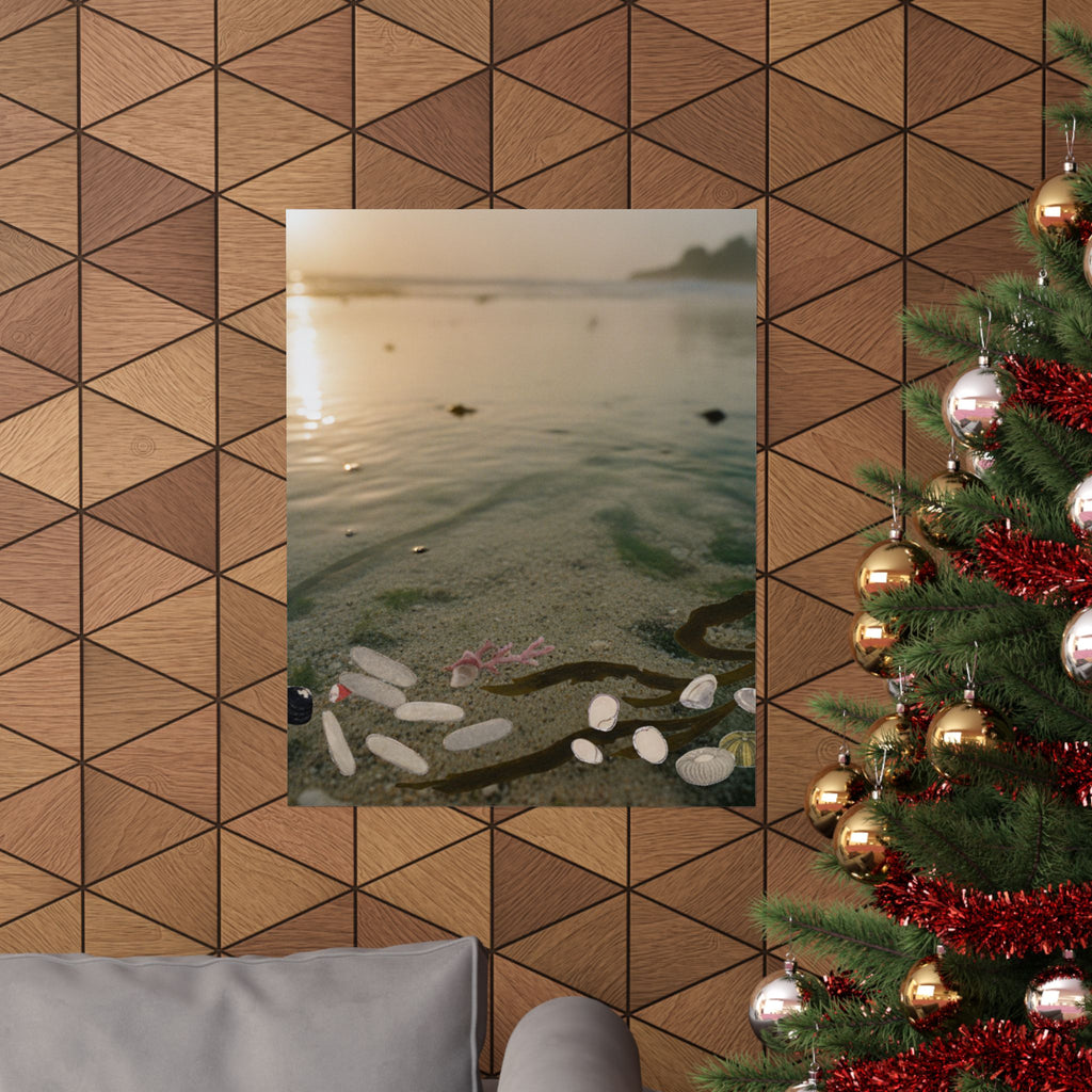 Scenic Nature — Shells Under Water — Matte Poster