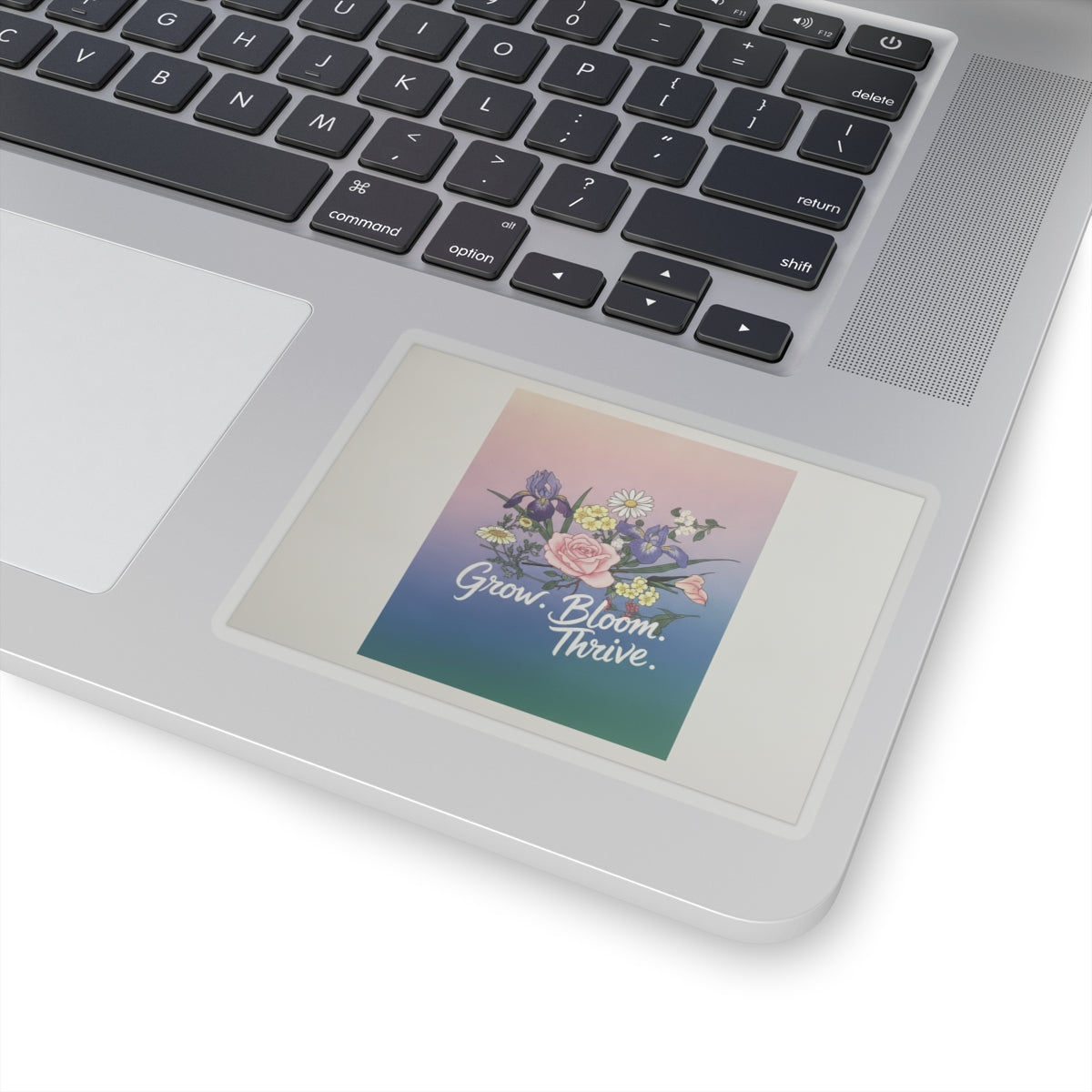 Affirmation — Rose, Iris, Primrose And Daisy — Kiss-Cut Sticker