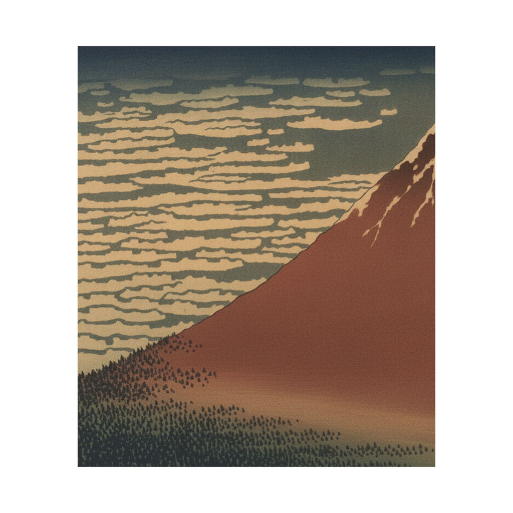 Scenic Nature — South Wind, Clear Sky (Gaifū Kaisei), Also Known As Red Fuji, From The Series Th — Matte Poster