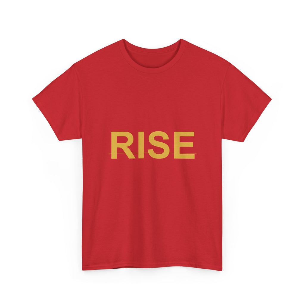 RISE Bold Gold Minimal Typography Graphic Tee