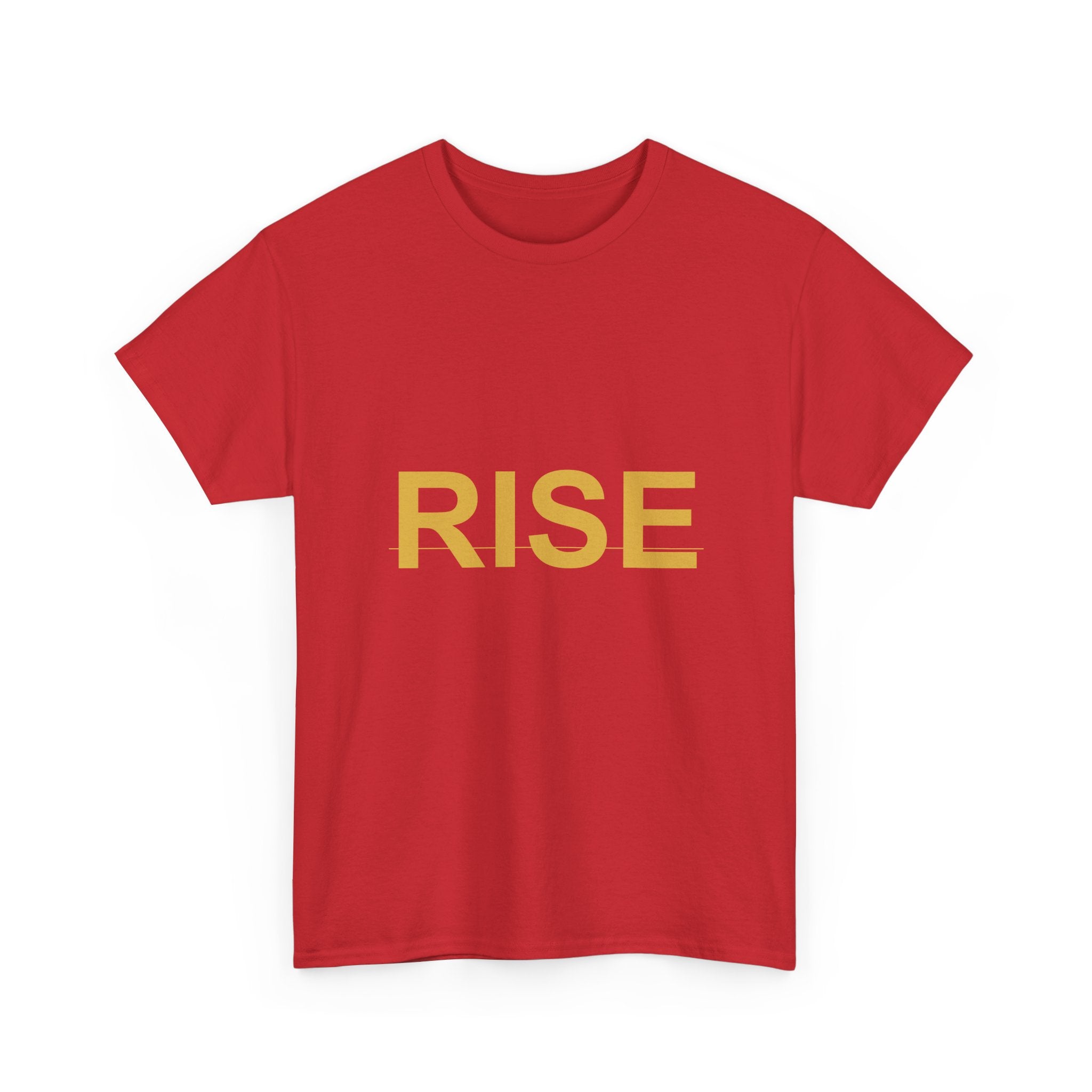 RISE Bold Gold Minimal Typography Graphic Tee