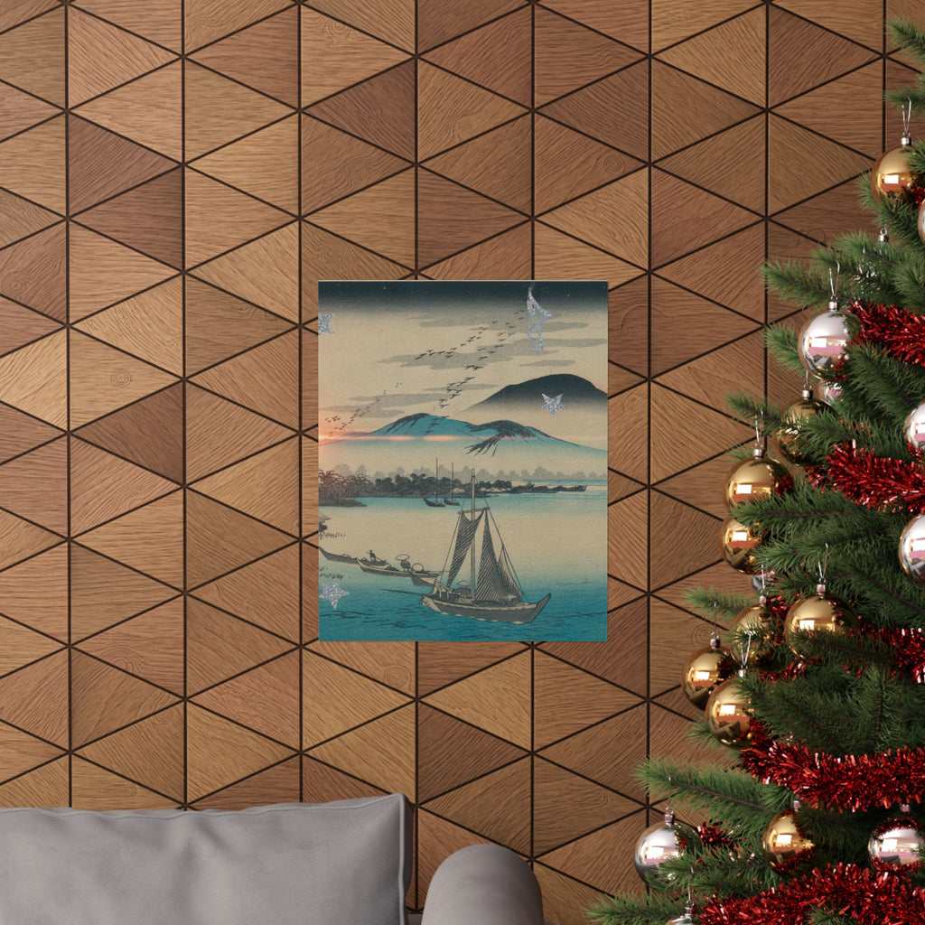 Cinematic — Geese Flying Down To Katada — Matte Poster