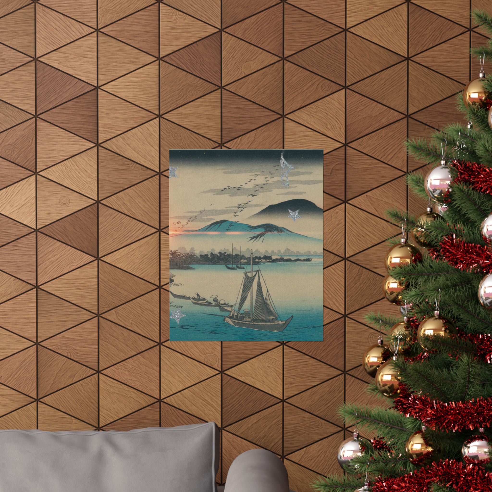 Cinematic — Geese Flying Down To Katada — Matte Poster