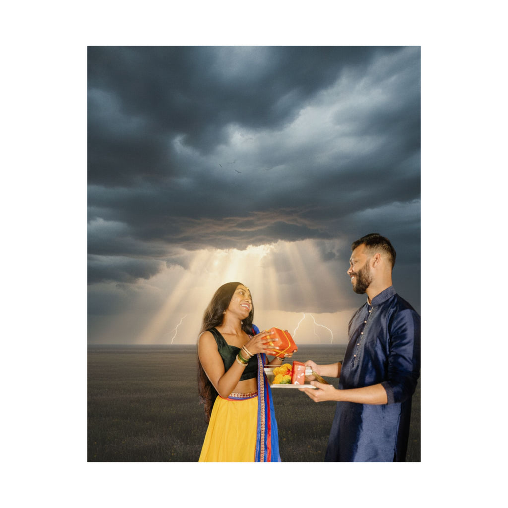 Dramatic Storm — Person — Matte Poster
