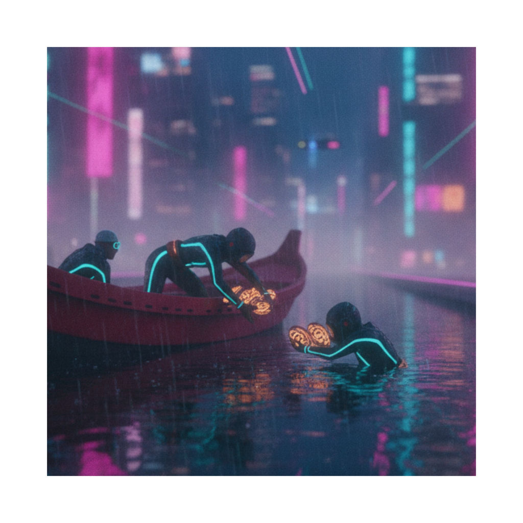 Neon Noir — Seishu Awabi-Tori No Zu — Matte Poster