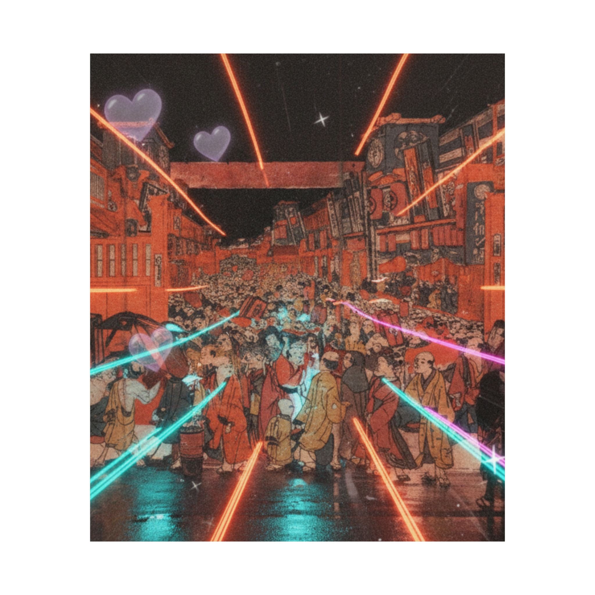 Fast Furious — Sakaichō Fukiyachō Kaomise Yoshibai No Zu — Matte Poster