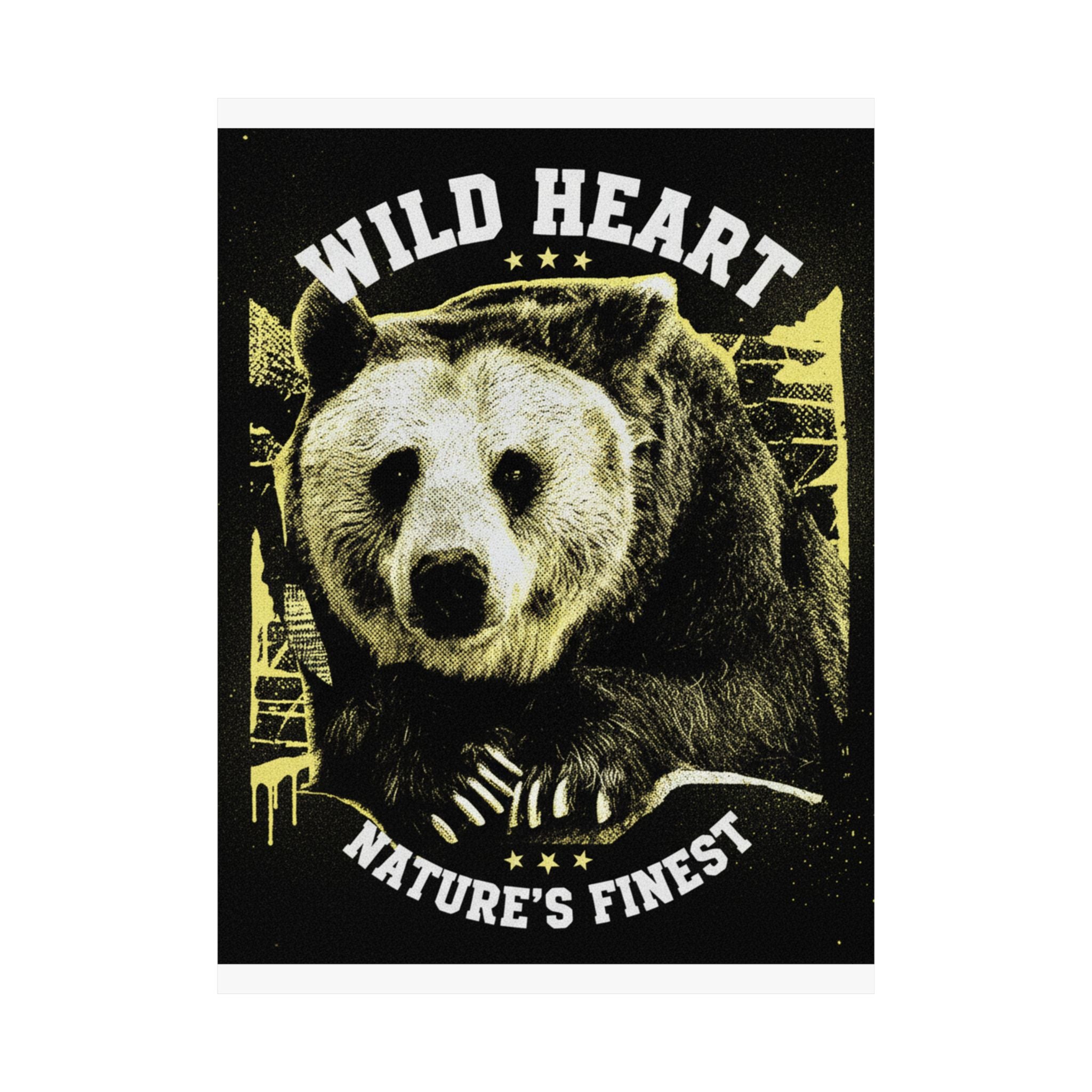 Streetwear Collage — Bear — Matte Poster