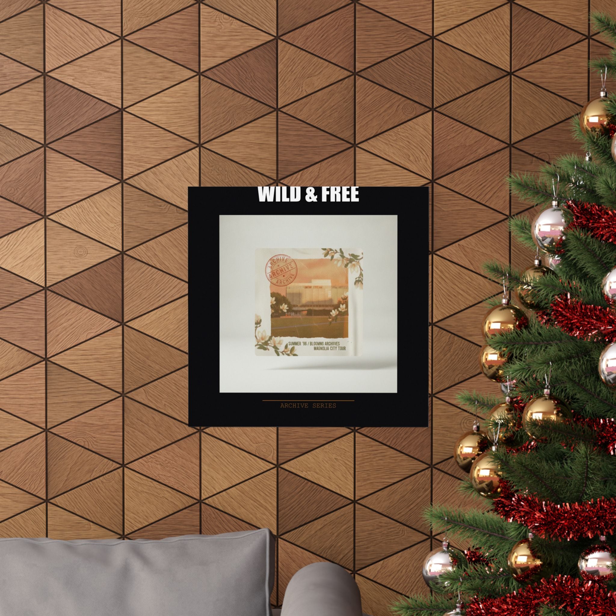 WILD & FREE Vintage Magnolia Archive Matte Poster