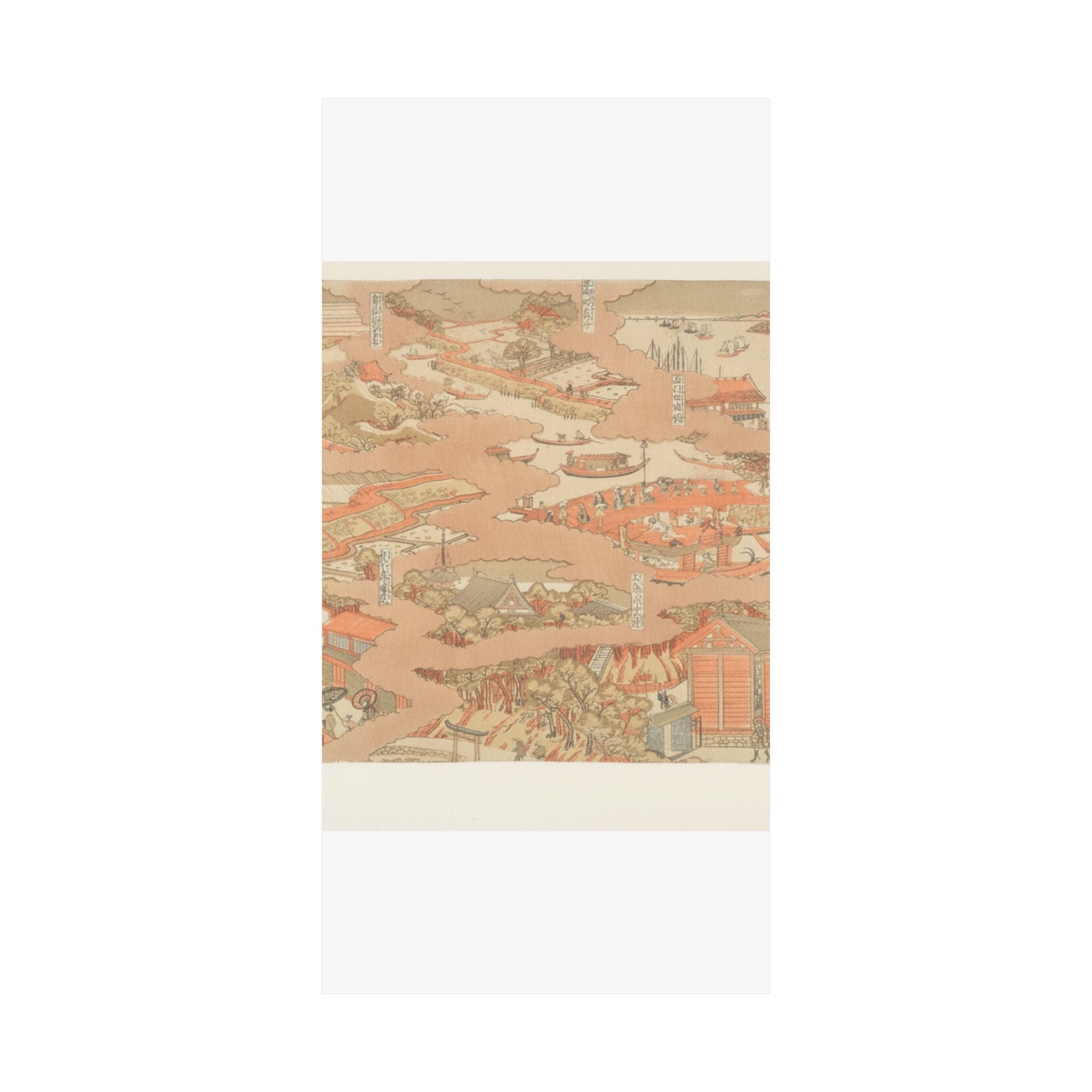 Watercolor — Edo Hakkei No Zu — Matte Poster
