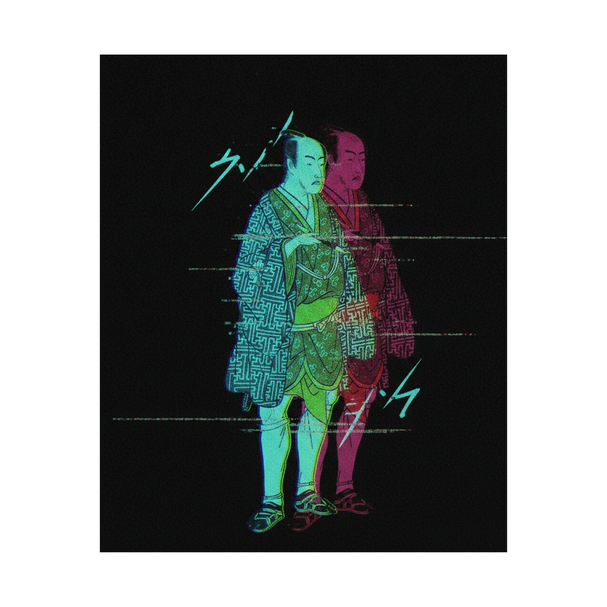 Glitch Culture — The Fourth Matsumoto Koshiro As A Man Dressed In A Short Kimono — Matte Poster