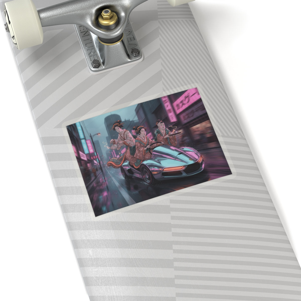 Fast Furious — Two Young Ladies Having Tea Attended By Elderly Servant — Kiss-Cut Sticker