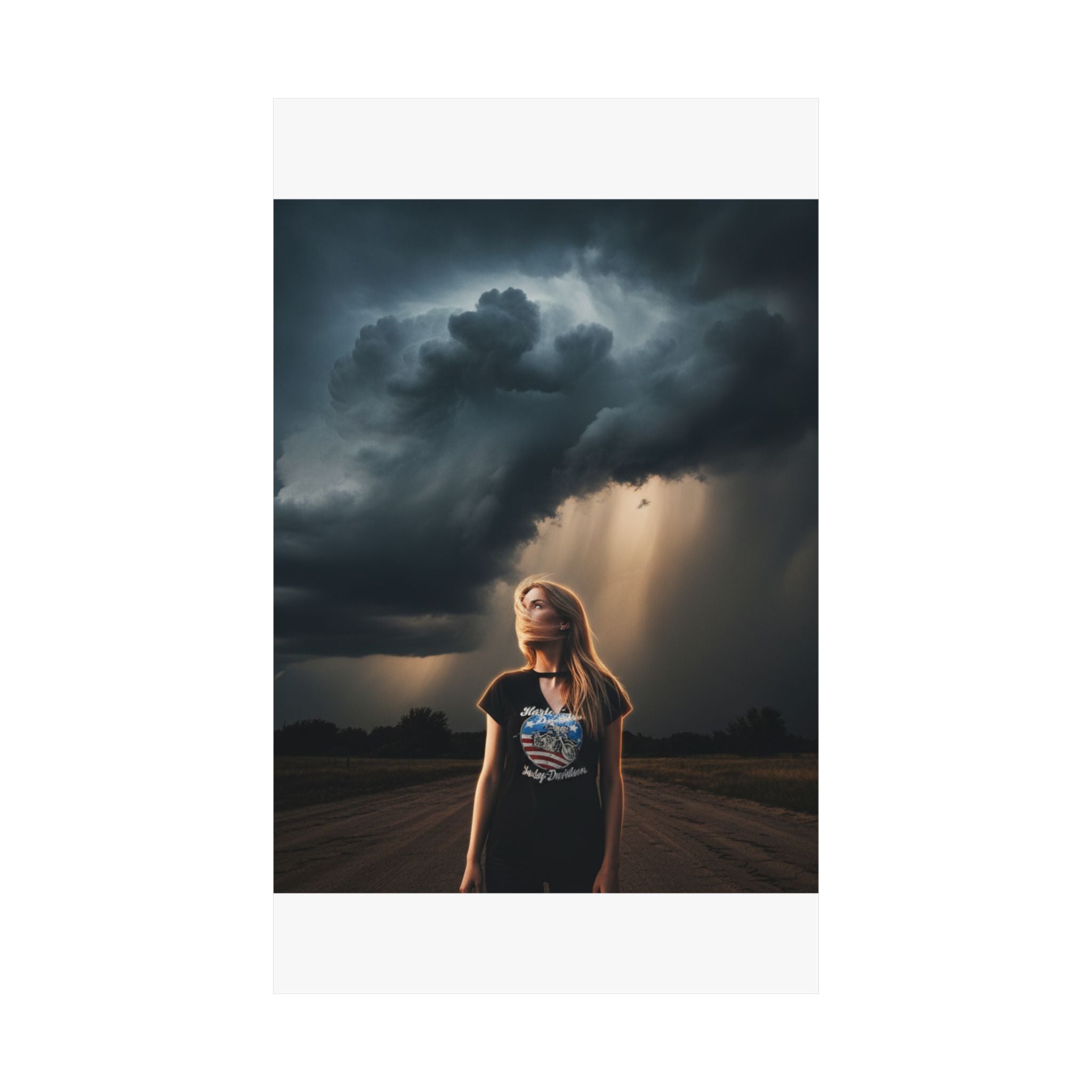 Dramatic Storm — Person — Matte Poster
