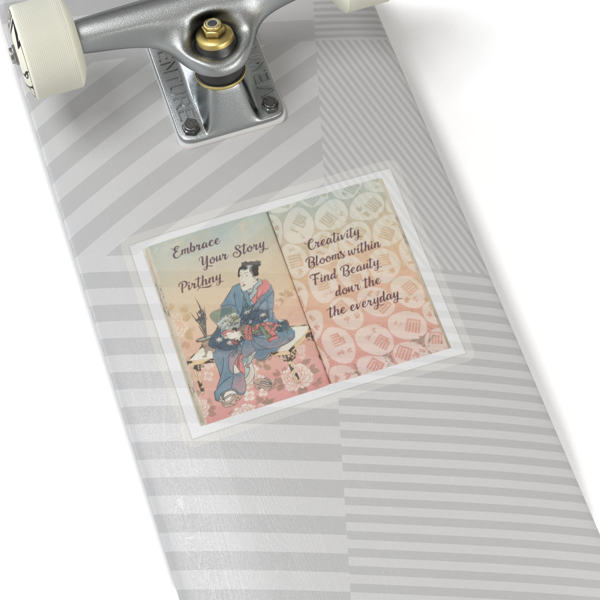 Affirmation — A Fraudulent Murasaki’S Rustic Genji  By Ryūtei Tanehiko — Kiss-Cut Sticker