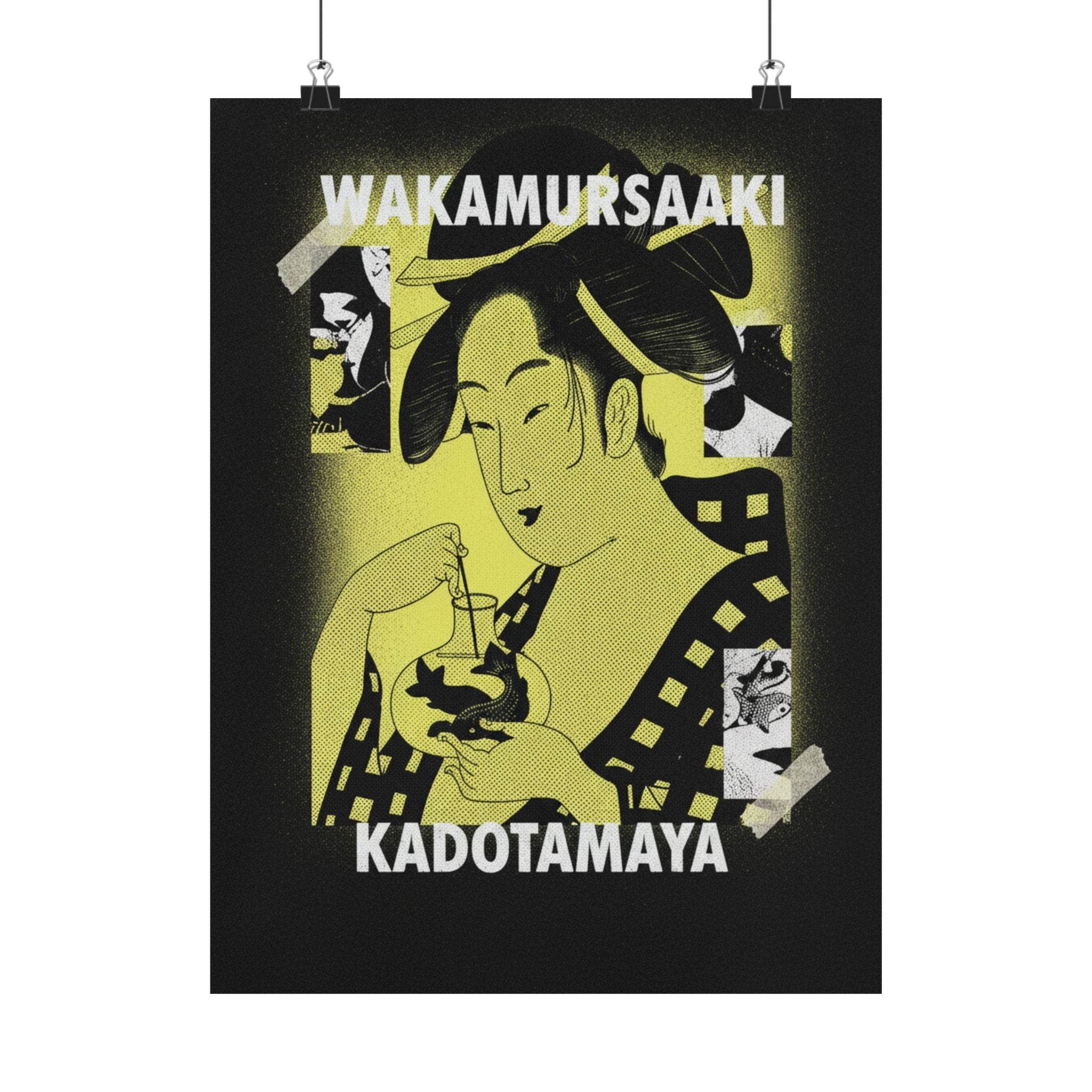 Streetwear Collage — Wakamurasaki Of The Kadotamaya — Matte Poster
