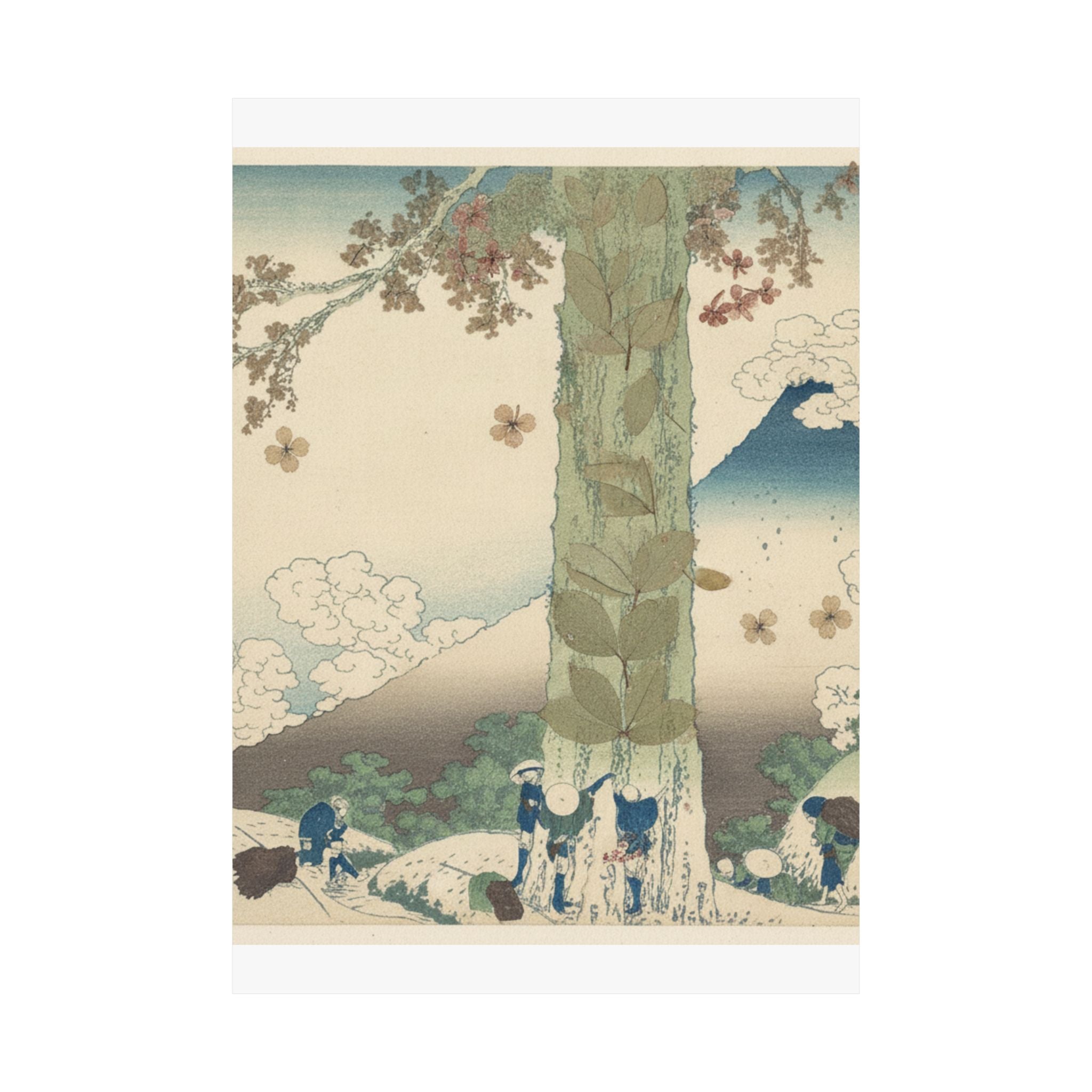 Botanical — Mishima Pass In Kai Province (Kōshū Mishima Goe), From The Series Thirty-Six Vie — Matte Poster