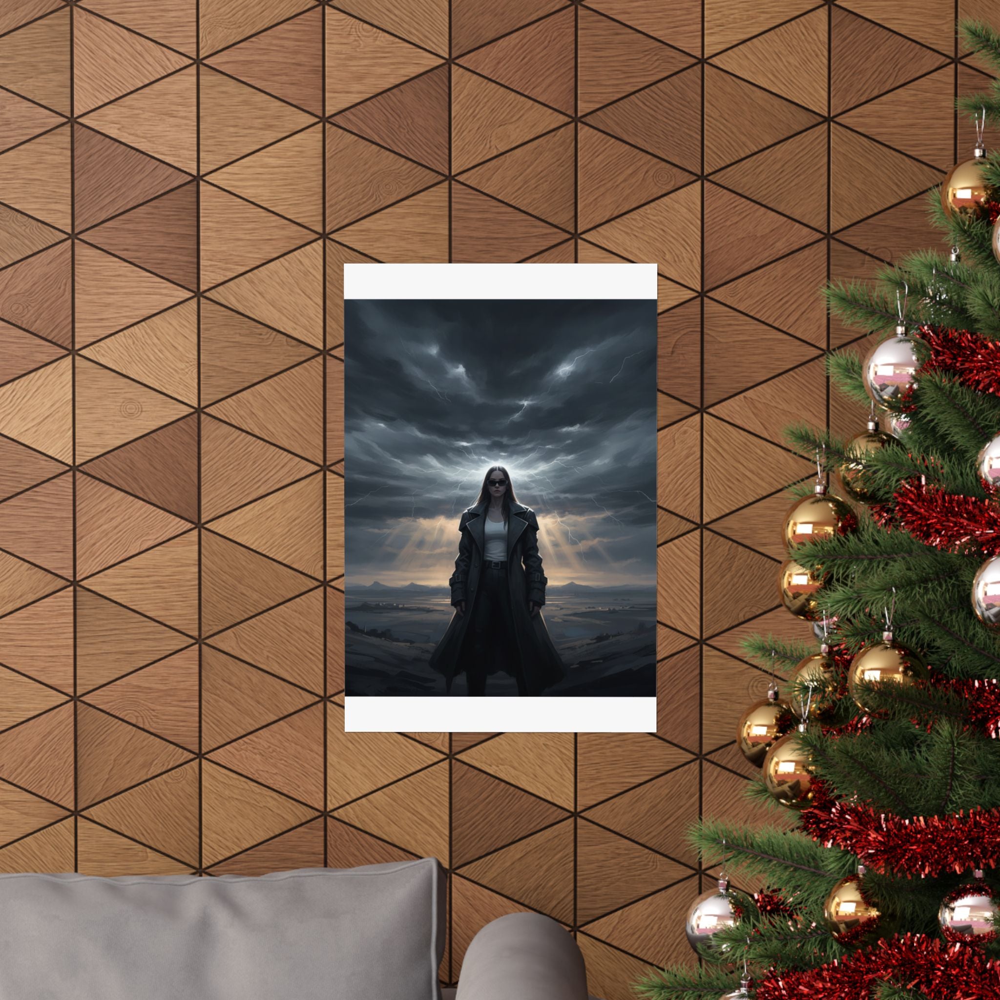 Dramatic Storm — Person — Matte Poster