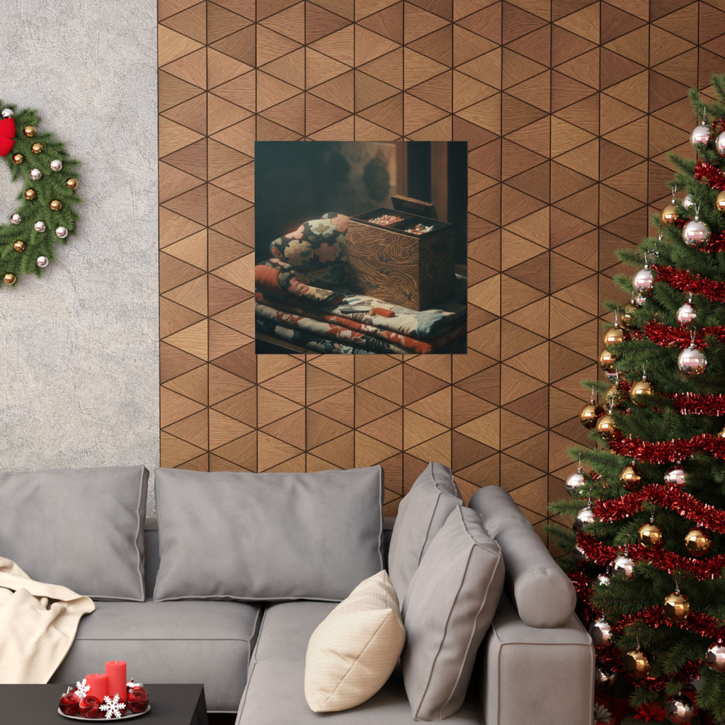 Cinematic — Lady'S Work-Box And Bed Clothing — Matte Poster