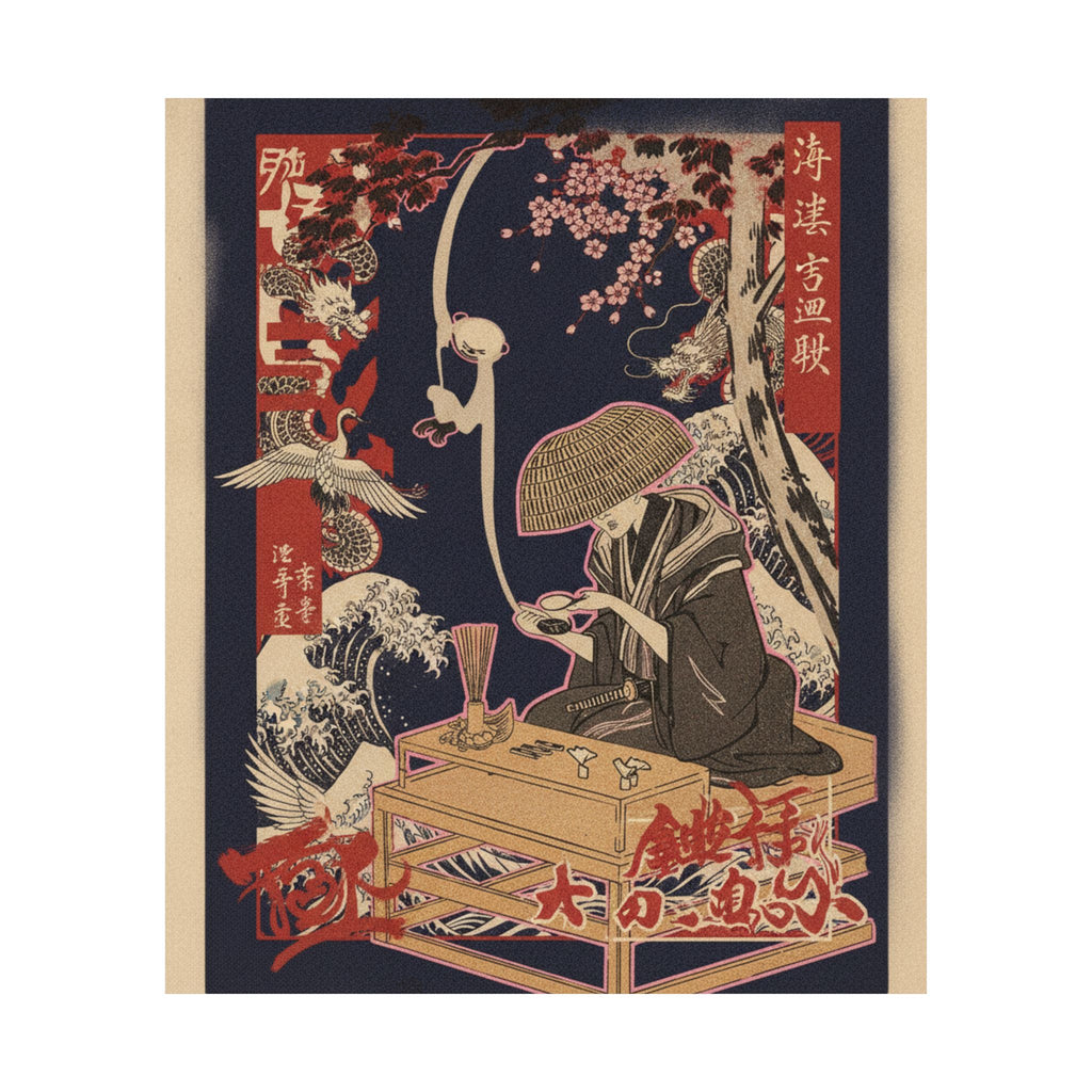 Japanese Street — The Magnifying Glass — Matte Poster