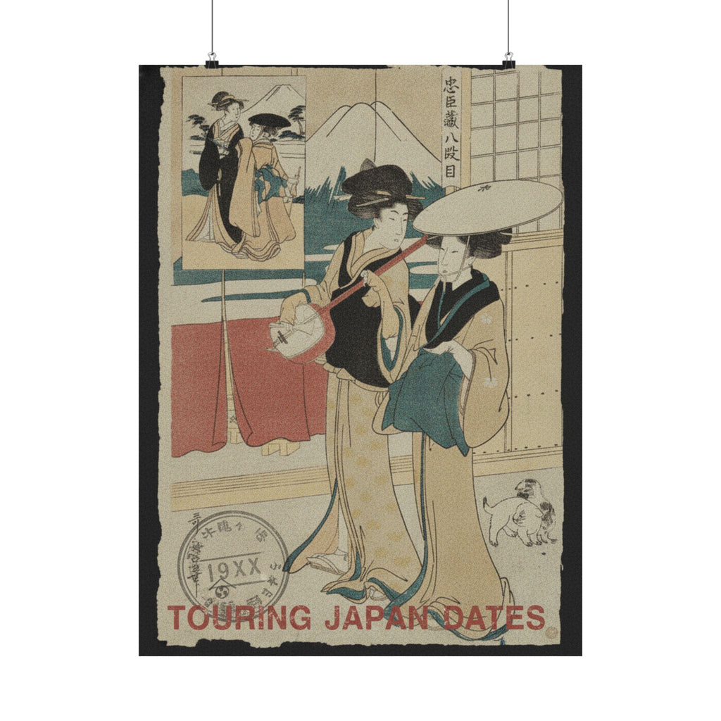 Vintage Bootleg — Two Tori-Oi, Or Itinerant Women Musicians Of The Eta Class — Matte Poster