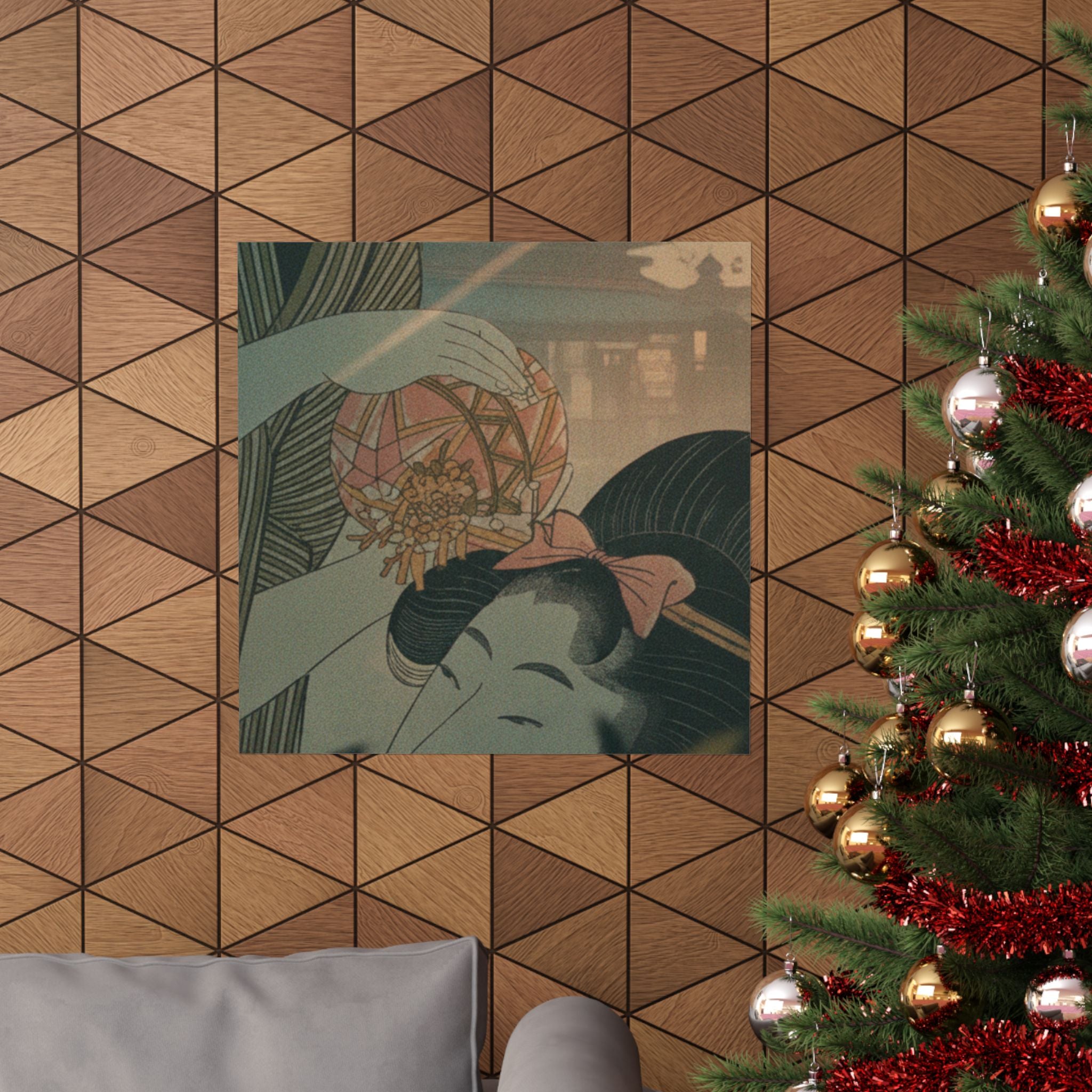 Cinematic — Man And Young Woman With A Ball — Matte Poster