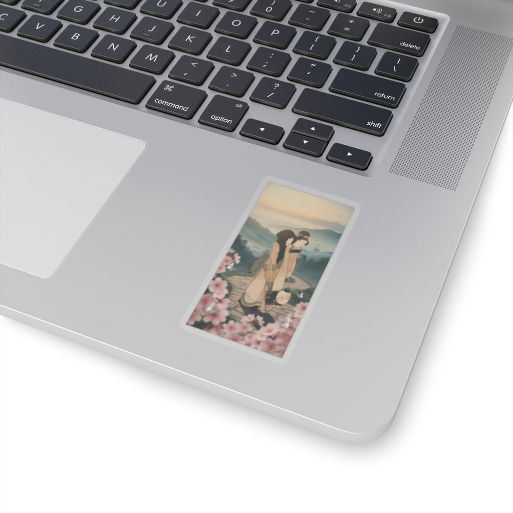 Scenic Nature — “Geisha” From The Series Three Amusements Of Contemporary Beauties (Tōsei Bijin  — Kiss-Cut Sticker