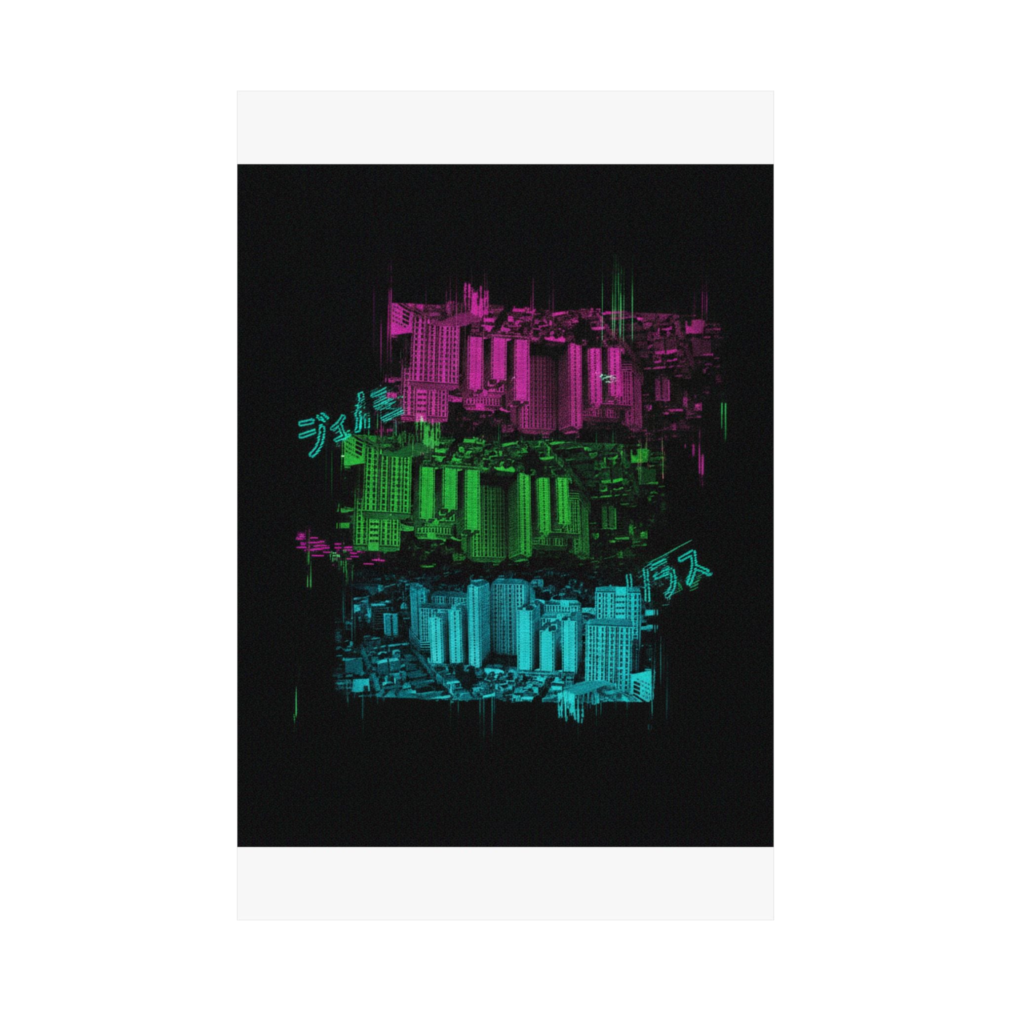 Glitch Culture — Cityscape — Matte Poster
