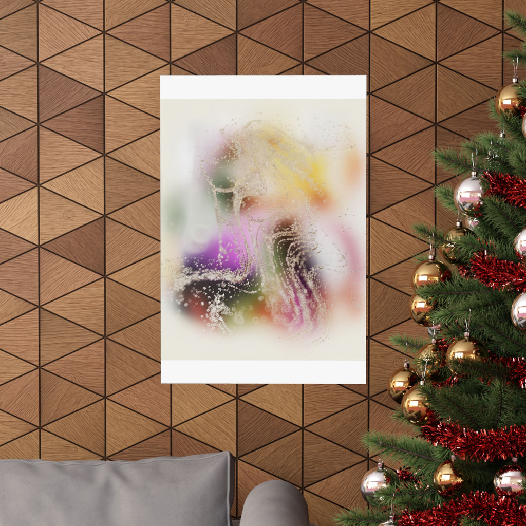 Dreamy Blurred Colour Cloud Abstract Art Poster