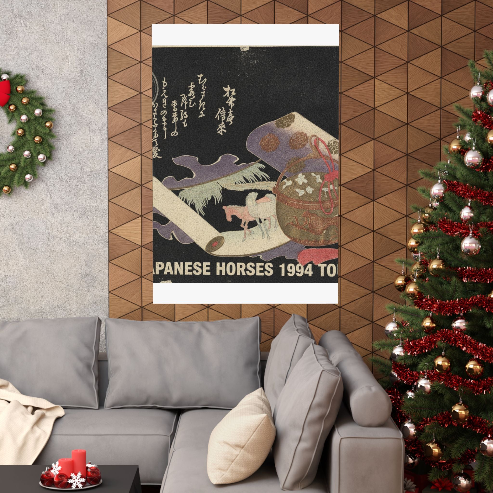 Vintage Bootleg — Scroll Painting Of Horse — Matte Poster