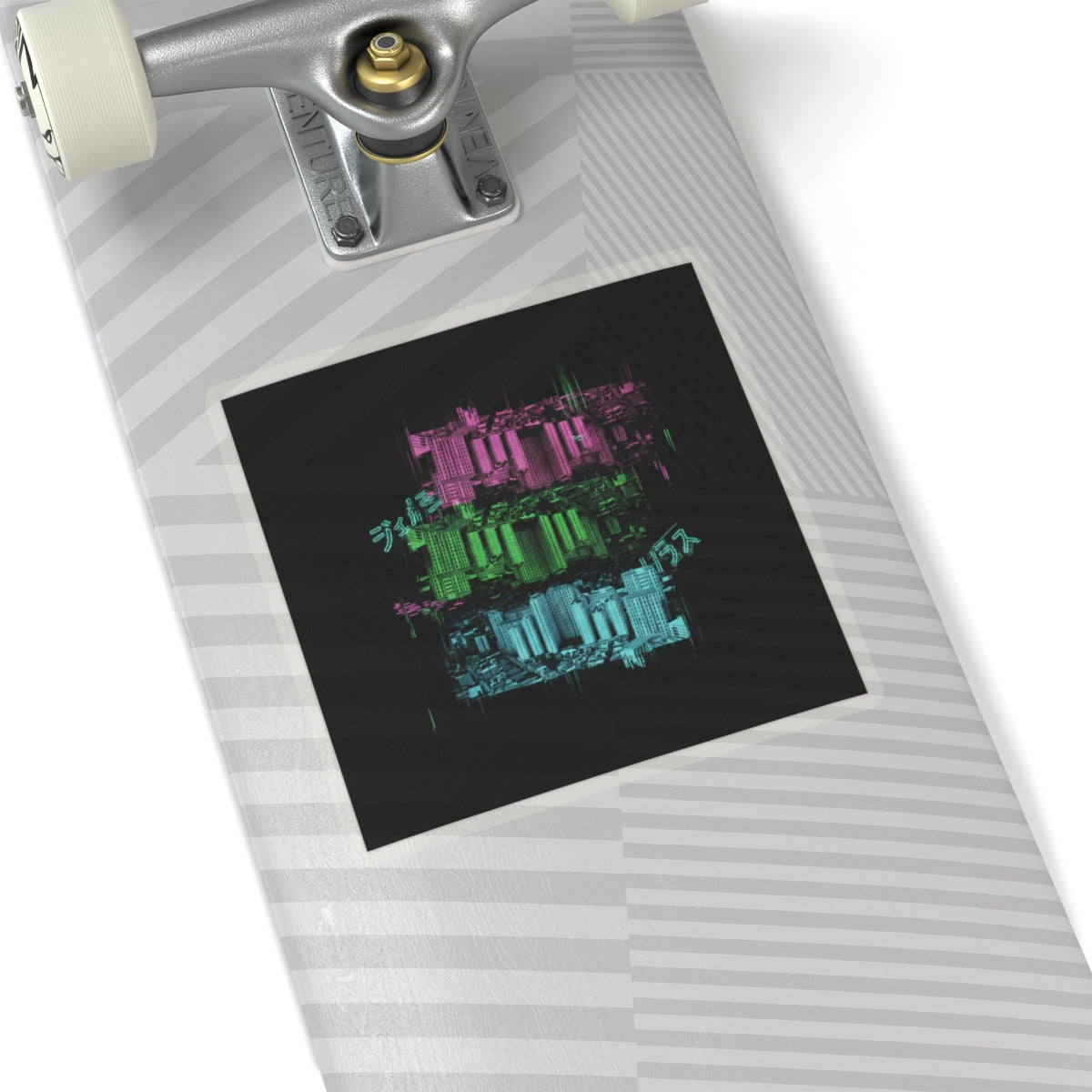 Glitch Culture — Cityscape — Kiss-Cut Sticker