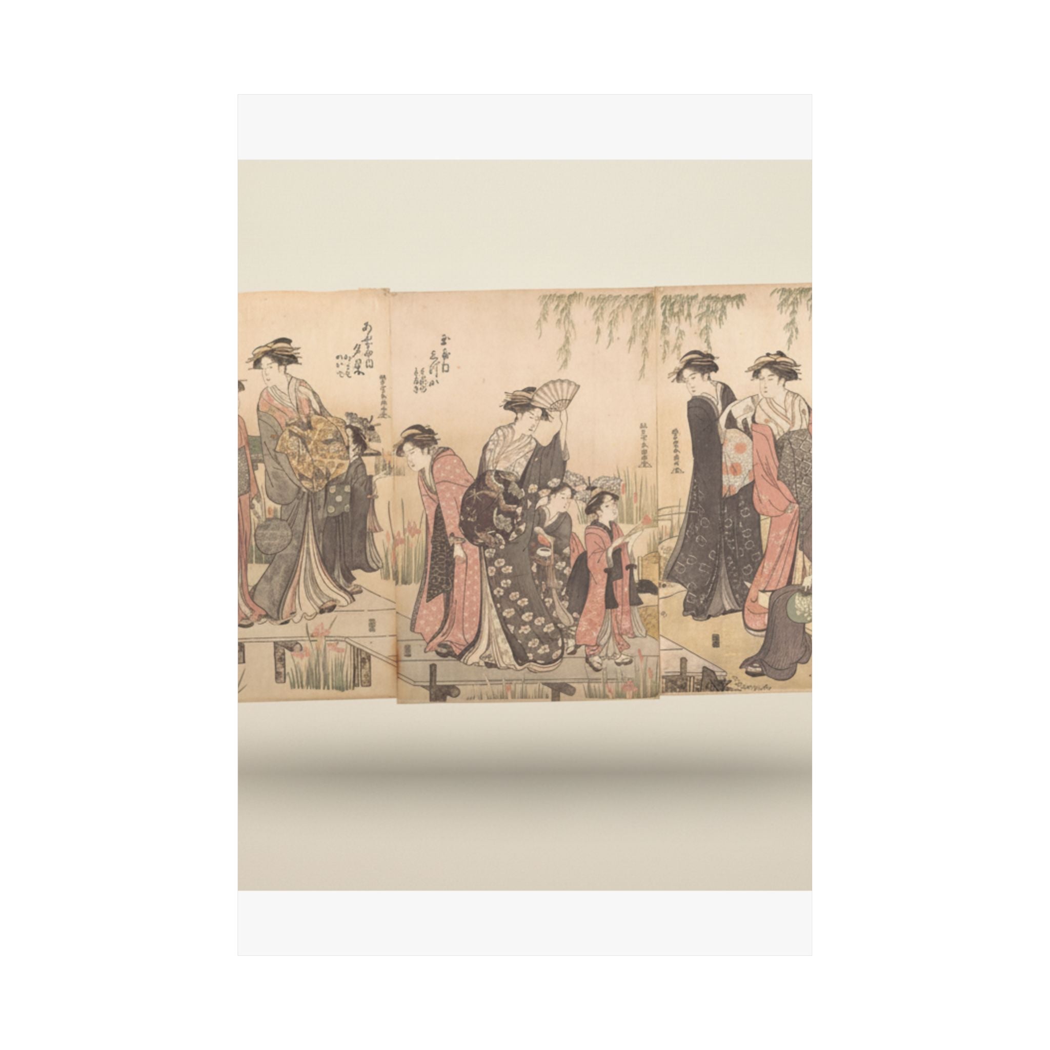 Product Marketing — Courtesans In An Iris Garden — Matte Poster