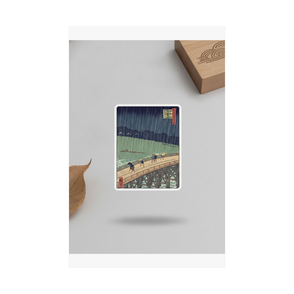 Product Marketing — Sudden Shower Over Shin-Ōhashi Bridge And Atake (Ōhashi Atake No Yūdachi), From  — Matte Poster