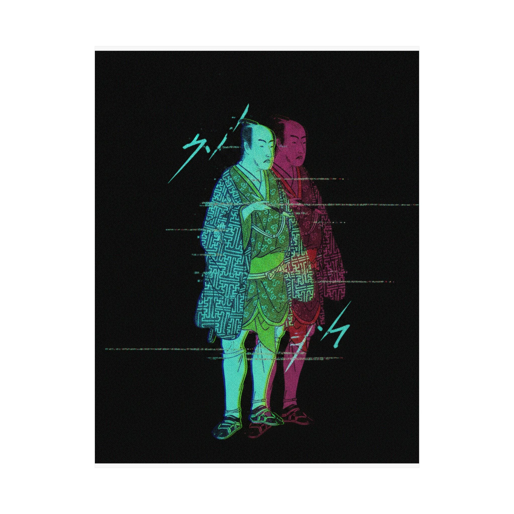 Glitch Culture — The Fourth Matsumoto Koshiro As A Man Dressed In A Short Kimono — Matte Poster
