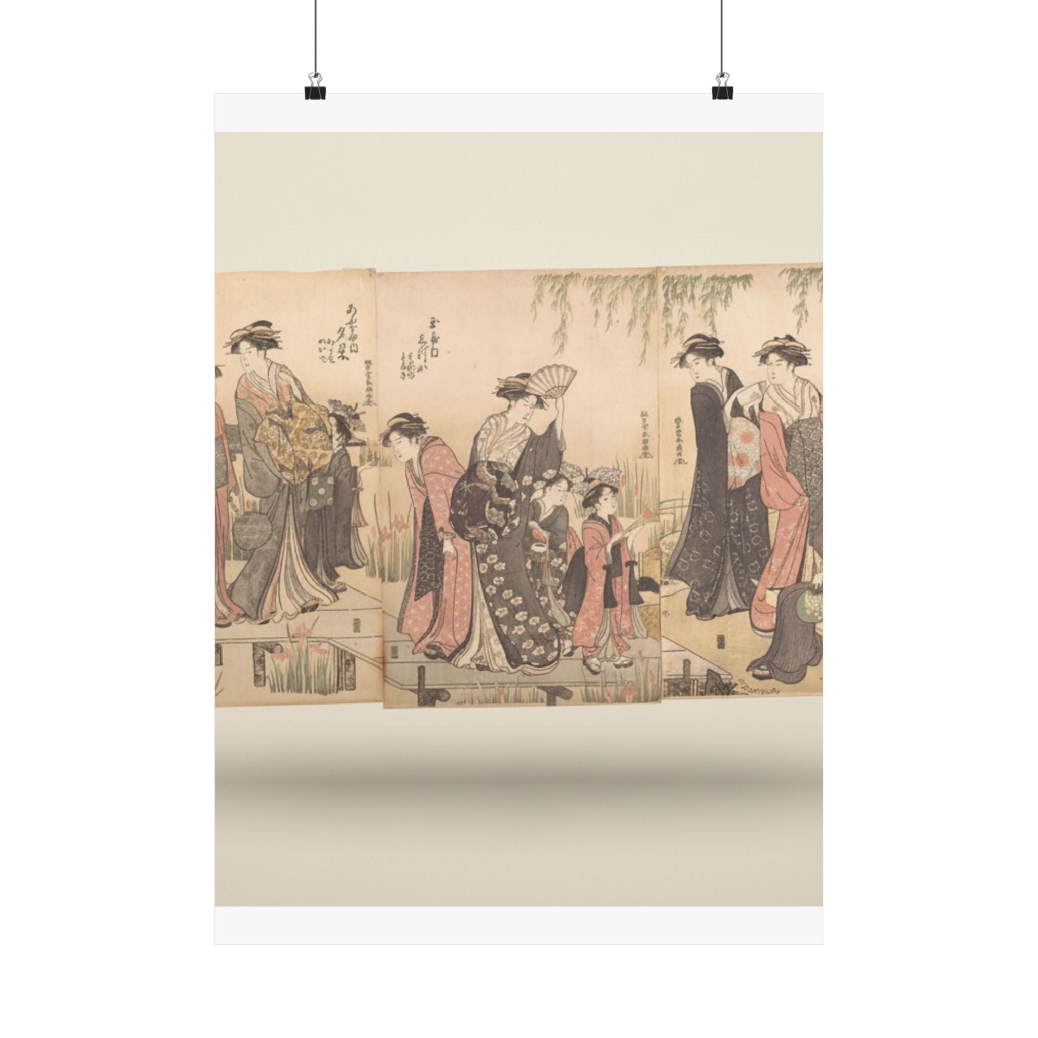 Product Marketing — Courtesans In An Iris Garden — Matte Poster