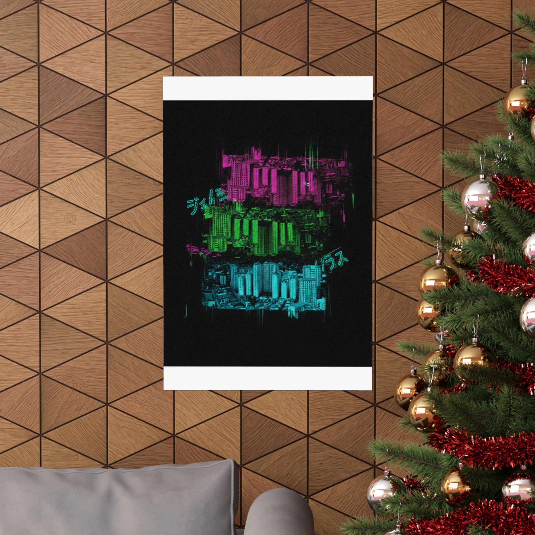 Glitch Culture — Cityscape — Matte Poster