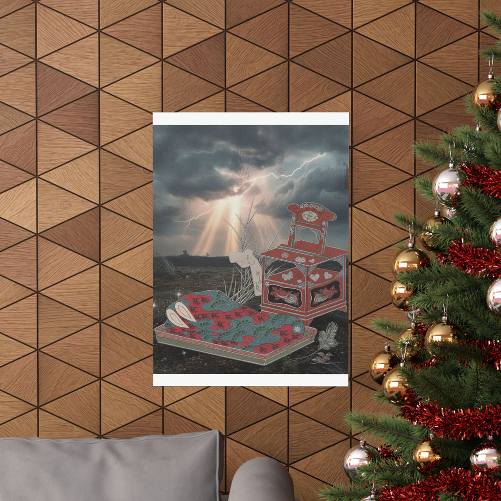 Dramatic Storm — Cabinet For The Toilet And Bed-Clothes — Matte Poster
