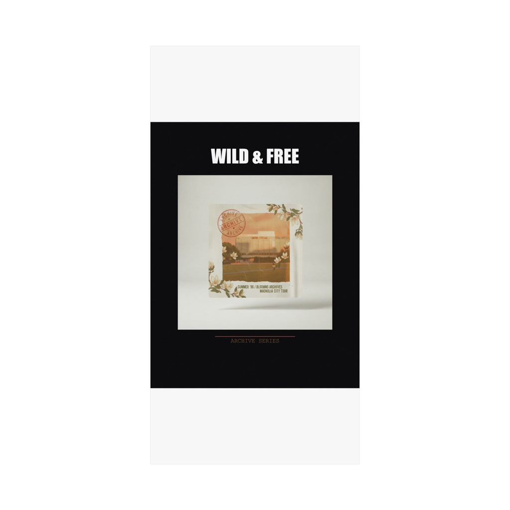 WILD & FREE Vintage Magnolia Archive Matte Poster