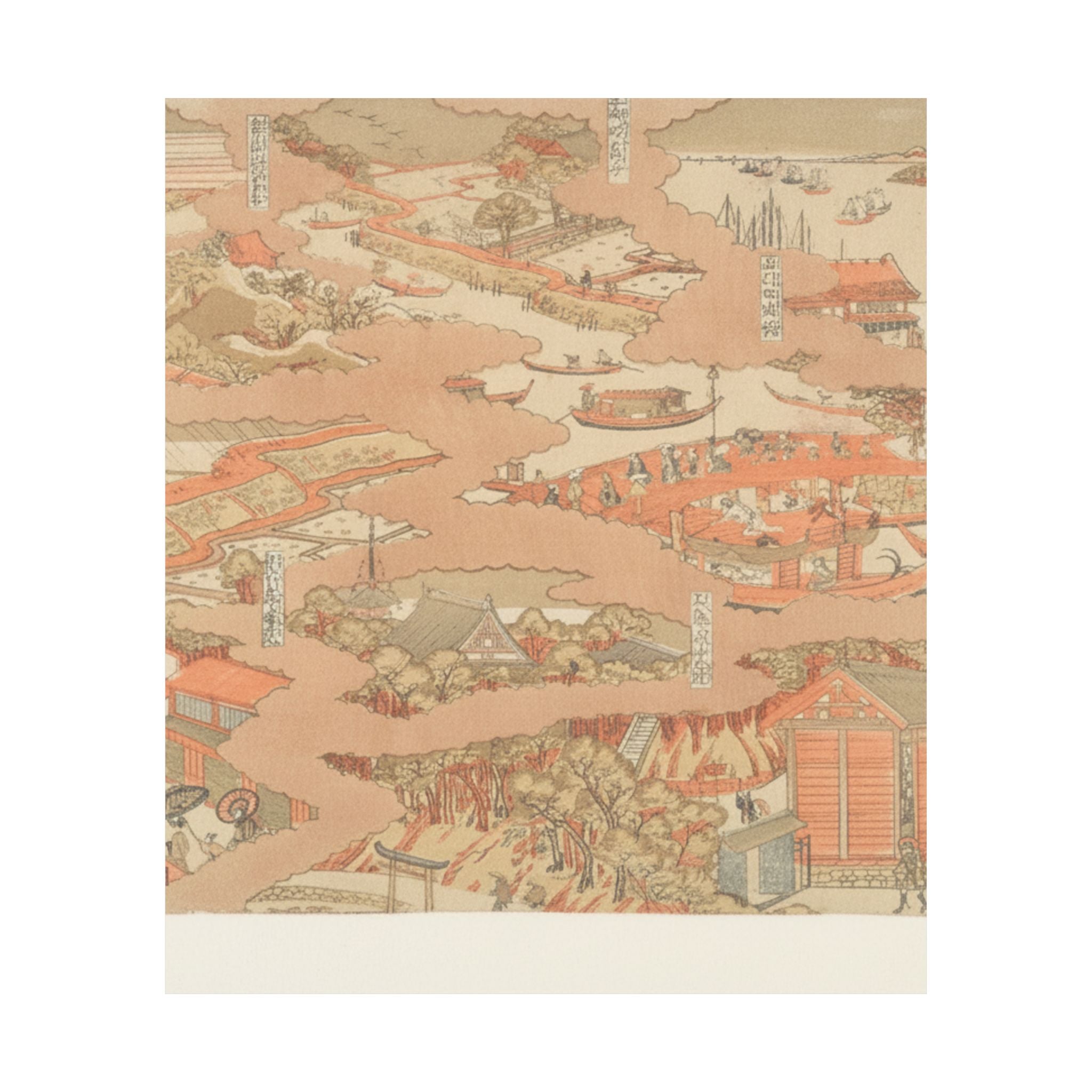 Watercolor — Edo Hakkei No Zu — Matte Poster
