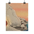 Southern Sunset — Nichiren In Snow At Tsukahara, Sodo Province — Matte Poster