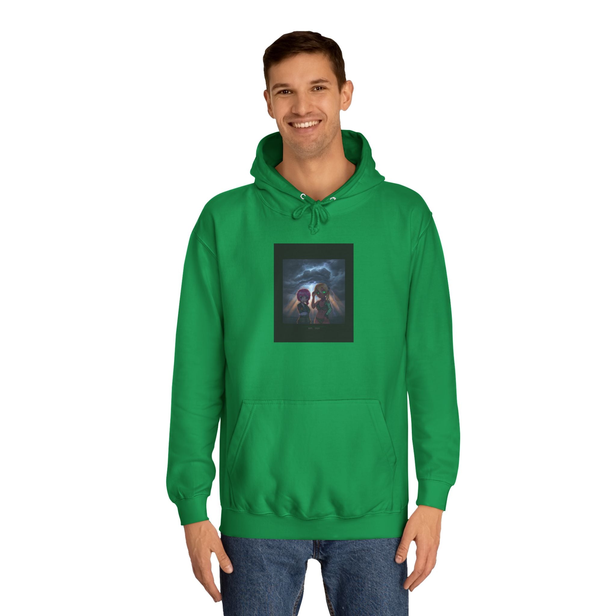 Anime Lightning Storm Sky Dramatic Pullover Hoodie