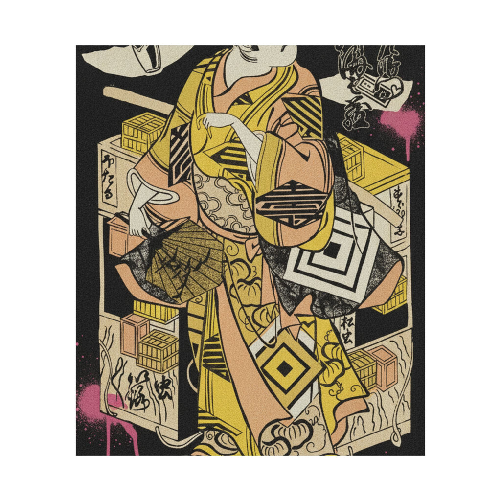 Streetwear Collage — The Actor Ichikawa Danjuro Ii, 1688–1758 — Matte Poster