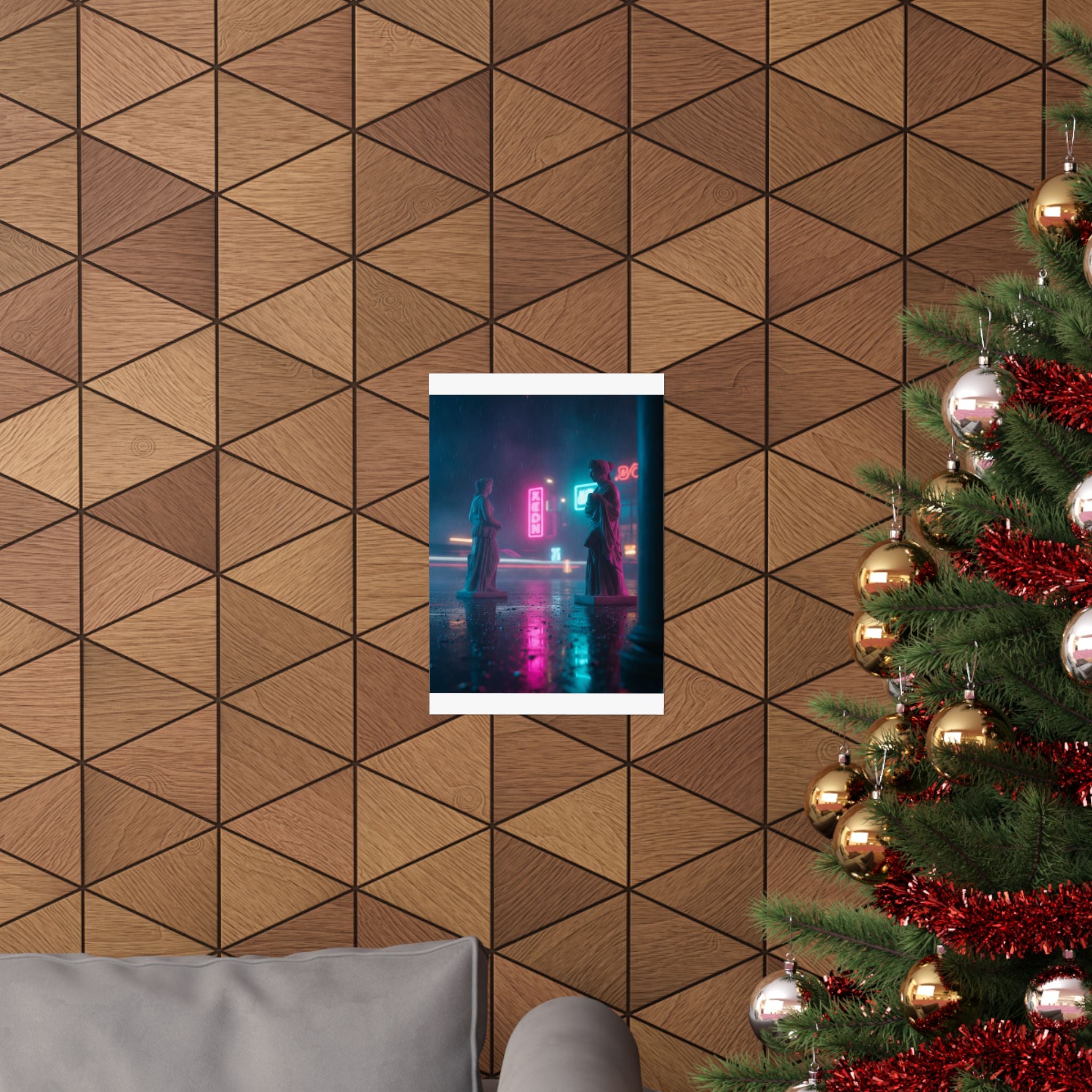 Neon Noir — Person — Matte Poster