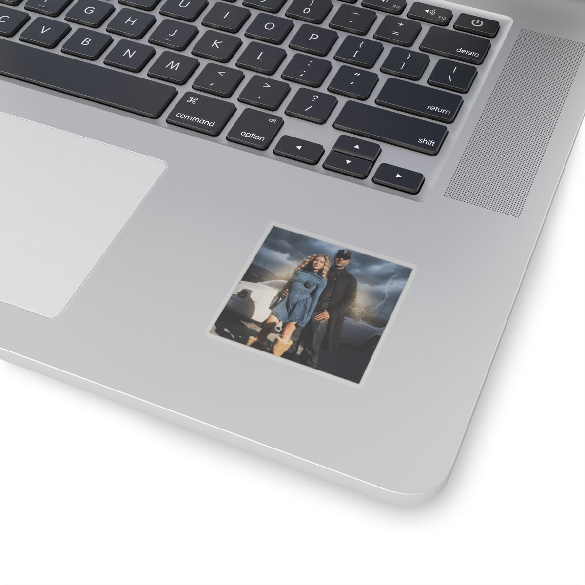 Dramatic Storm — Person — Kiss-Cut Sticker
