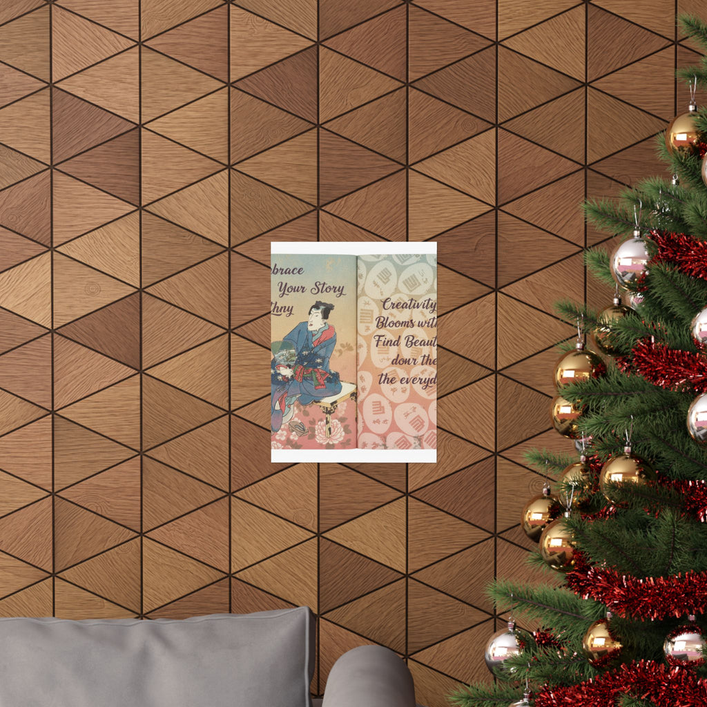 Affirmation — A Fraudulent Murasaki’S Rustic Genji  By Ryūtei Tanehiko — Matte Poster